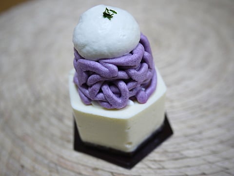 紫芋とマスカルポーネ